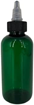 4 oz zelene bostonske plastične boce -12 pakiranje prazne punjenja boca - besplatno bpa - esencijalna ulja - aromaterapija