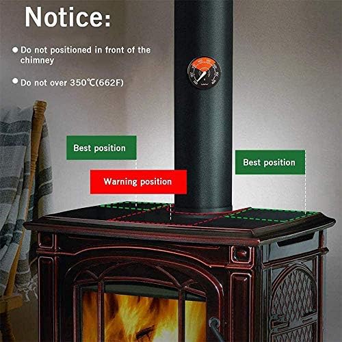 Kamin radijator izbor ušteda energije 6-lopatica ventilator za peć na toplinski pogon plamenik na drva tihi crni kućni kamin