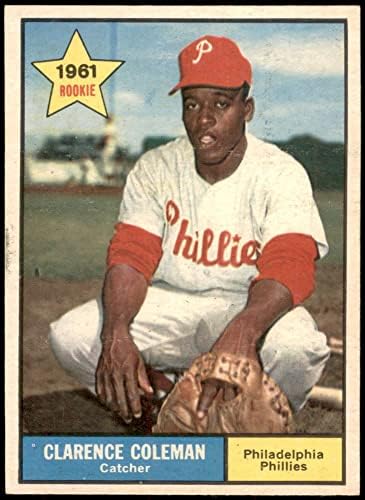 1961. Topps 502 Clarence Coleman Philadelphia Phillies Ex/MT Phillies