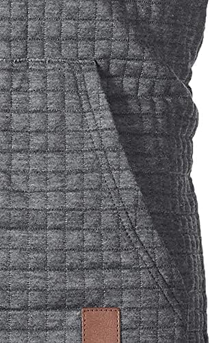 Muške majice s kapuljačom u A-listi casual pulover dukserice s kapuljačom dugih rukava hipster karirane mješavine žakard