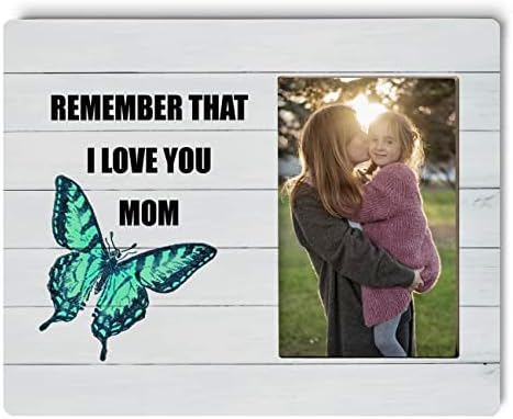Maminoj poklon ploča ploča dekor, sjetite se da te volim mama, slika uokvirena ploča s poklon drvenom plaketom, foto okvir