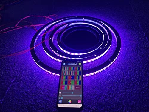 Sando Tech 4PCS 8 RGB Promjena automobila LED zvučnik ukrasni svjetlosni komplet vodootporni razmaknik prstena svjetlost