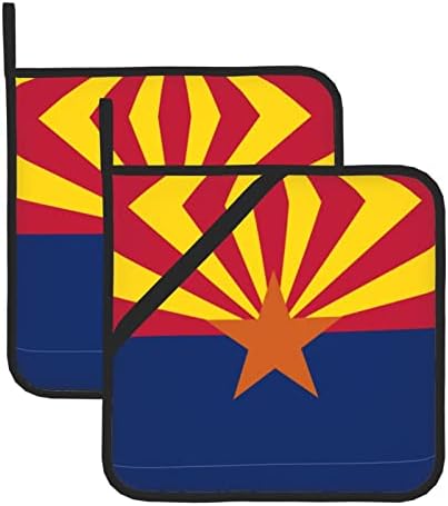 Arizona zastave kvadrat izolirana pad-pad-8x8 inča debela, vruća otporna izolacija.