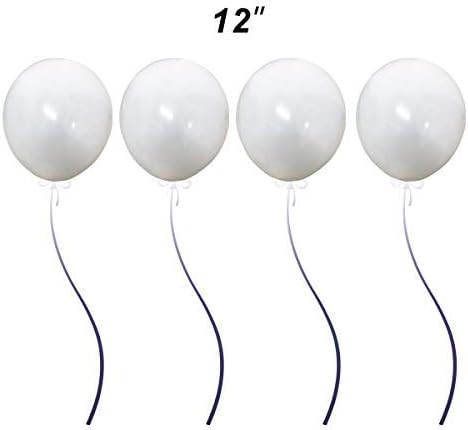 12 -inčni zgušnjavajući baloni od lateksa -bijeli baloni, kreativni baloni za zabave i ukrase, rođendanski balon luk pribor