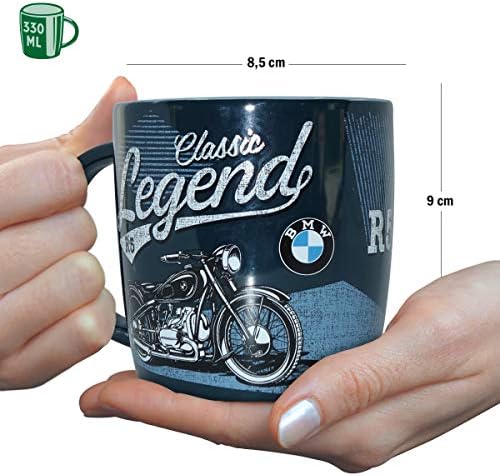 Nostalgic-Art retro šalica za kavu, BMW-Klasična legenda-Ideja za poklon za obožavatelje automobila za automobile, Ceramic
