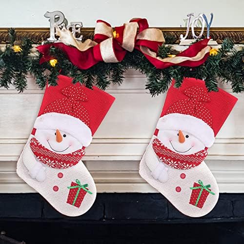 Naš prvi božićni ukras 2pc božićna čarapa Velika božićna čarapa Dekoracija Djeda Snowman jelena čarapa Božića ukrasi i zabavni