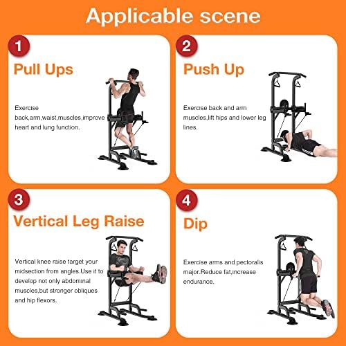 Spart Power Tower Pull Up Bar Dip Stands Station Up Chin Up Chin Up For Home Gym Snaga Trening Fitness Multifunkcionalna