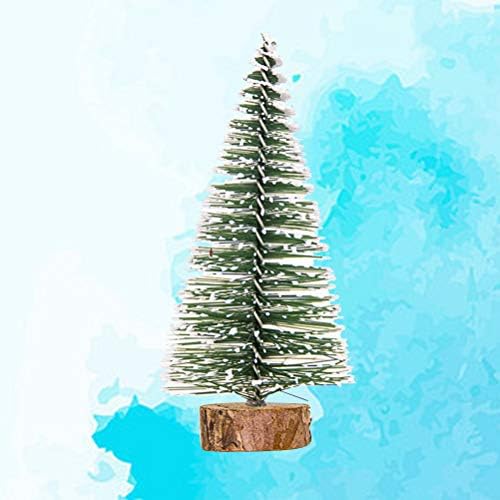 Božićni ukrasi zazor amosfun simulacija božićna drvca umjetno mini božićno drvce mala radna površina božićna dekoracija zaliha