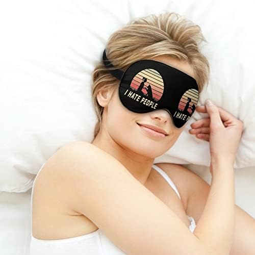 Monkeypox svijest o spavanju maske za pokrov za oči s podesivim elastičnim remenom noćni povez za žene muškarci joga putovanja