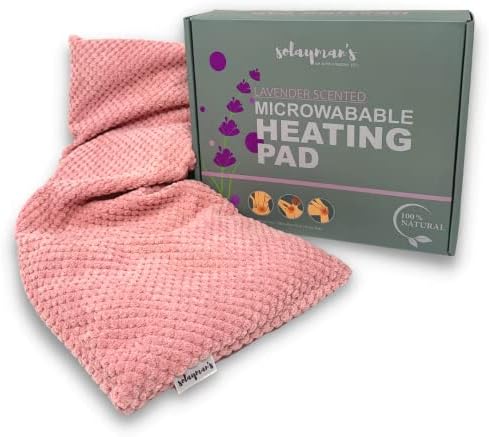 Solaymanovi jastučići za grijanje za grčeve - ružičasti, uklonjivi poklopac, mirisni lavanda