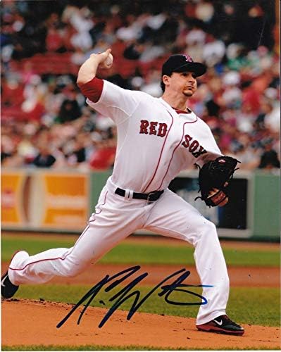 Allen Webster Boston Red Sox Action potpisan 8x10 - Autografirane MLB fotografije