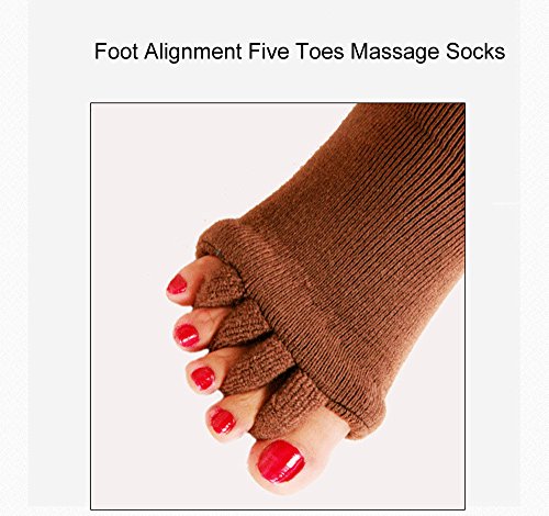 Joga Teretana čarape za odvajanje pet prstiju čarape za masažu stopala protiv bolova