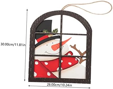 Aboofan prozor ručno oslikana čarapa ukras xmas snjegovića božićni ukrasi Djeda bijeli zid topper festival kreativno viseće