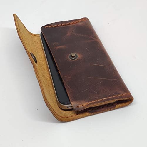 Holsteric kožna futrola za nokia 210, ručno rađena originalna kožna futrola za telefon, kućište kožne torbice s petljom s