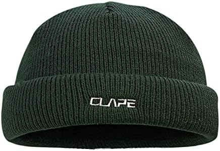 CLAKLLIE CUFFED Pleteni šešir lubanje kapice s klasičnom rebrasta tekstura Docker Watch cap acril toplo skijaški toboggan