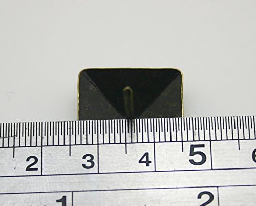Wuuycoky piramidalni nokat s velikim glavama 19 mm bočna duljina boja Antikni mesingani paket od 40