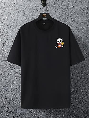 Gorglitter muški slogan grafički print majica kratki rukavi okrugli vrat majice vrh