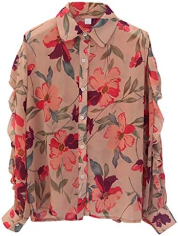 Corduroy košulja Žene dugi rukavi skrenite ovratnik v vrat bluza jesenski gumb gore košulja pamučna posteljina