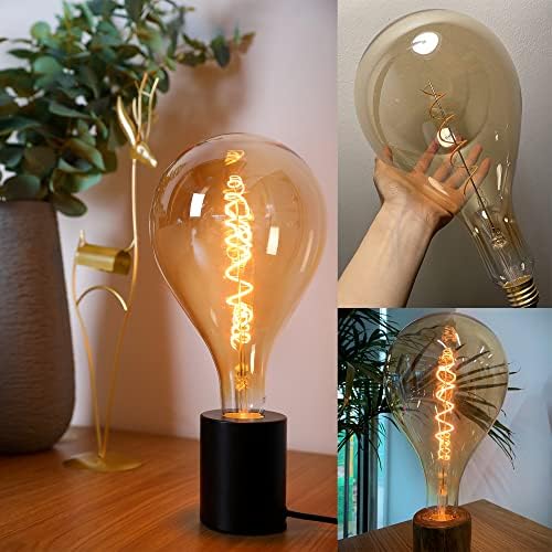Velika ukrasna nostalgična Edison žarulja jantarne žarulje u vintage stilu ekvivalent 40 vata globus žarulje za spavaću sobu