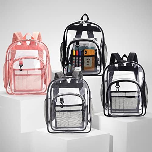 Mjunbobu Clear Backpack teška dužnost PVC Transparent ruksak za djevojke