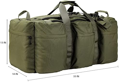 Vojna torba za teretanu velike veličine od 105 inča, vojna taktička torba za muškarce, teška izuzetno velika torba za kampiranje,
