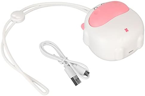Mini viseći ventilator vrata, mini ventilator USB punjenje ruku besplatno sladak oblik 3 brzina podesiva za muškarce putovanja