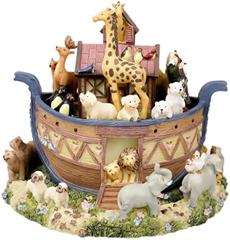 HMGGDD Glazbena kutija Karousel Ark Animal World Octave Box da pošalje poklon za rođendanske dječake