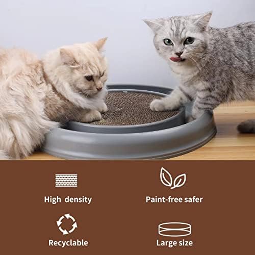 Igračka za struganje mačaka s loptom igračka za mačke okrugla daska za ogrebotine kartonski jastučići interaktivna kućna