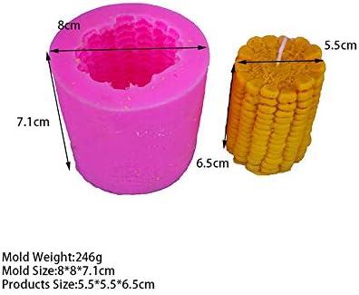 Houchu silikonski kalupi kukuruzni oblik silikonske svijeće kalup torta sapun kalup diy aromaterapije vosak model ručno izrađeni
