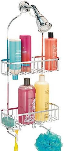 Interdesign Gia tuš kadi - polica za odlaganje u kupaonici za šampon, regenerator i sapun, polirani