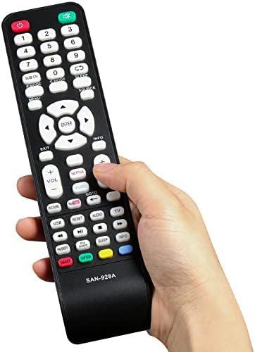 Zamjena daljinskog upravljača može se sa svim Sanyo LCD TV -om s Netflixom, Vudu i YouTubeom prečac gumb