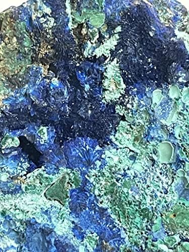 Pjenušava malahit-azuritna hrpa ljekovitih kristala Reiki Feng Shui 139 grama