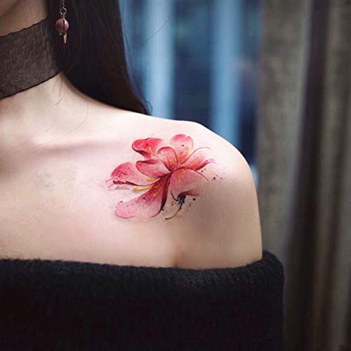 5 listova naljepnice privremene tetovaže vodootporna trajna simulacija korejska mala svježi veliki cvjetni naljepnice za
