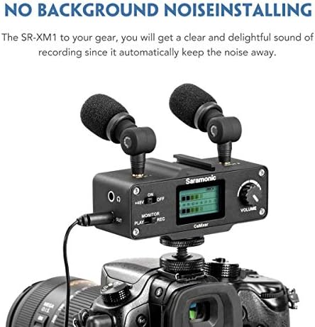 Saramonic XM1 3,5 mm TRS svesmjerni mikrofon za DSLR kamere, Plug i Play Mic za kamere