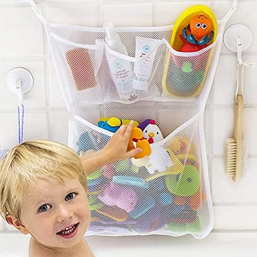 U-Buyhouse Organizator igračaka za kupanje tuš za tuširanje za kupaonicu za bebe igračke za skladištenje brze suhe mrežice