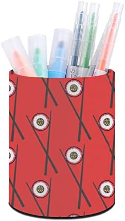 Sushi i štapići uzorak ispisani držač olovke olovke za olovke za stol Organizator šminka četkica za kupu za kuću u učionici