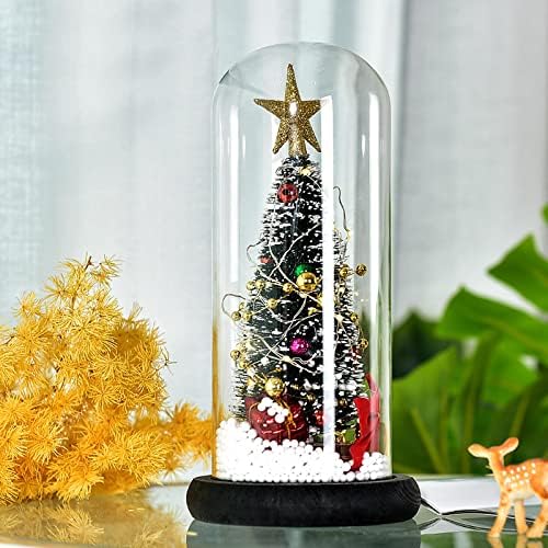 AOOF kreativno ukrašavanje božićnog drvca Stakleni poklopac dekoracija cedra prozora za pucanje prozora Desktop 920
