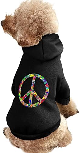 Mir logotip pseće kapuljače slatka kapuljača s kaputom za odijevanje za kućne ljubimce s šeširom