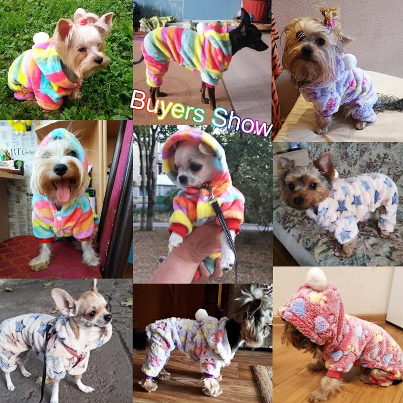 Pseća odjeća pidžama runa uspava zimska pseća odjeća četiri noge toplo odjeća za kućne ljubimce mali pseći kostim crvena