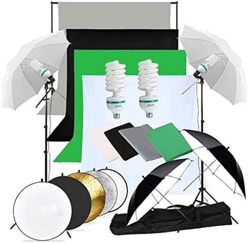 FZZDP Photo Studio LED softbox kišobran za rasvjetu pozadine Podrška za podršku 4 pozadina boja za fotografiranje video snimanja