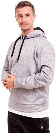 Muška aktivna majica s kapuljačom s kapuljačom srednje težine muška majica s džepovima