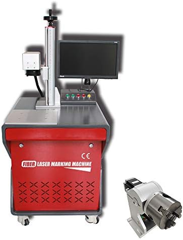 Stolni stroj za označavanje laserskog gravera laserskih vlakana od 30 mm, 110 mm 110 mm s osi rotacije od 80 mm