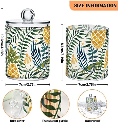 Akvarel Ananas pamučni nosač brisača kupaonice Kontejneri staklenke s poklopcima Postavite pamučni kuglični jastučić okrugli