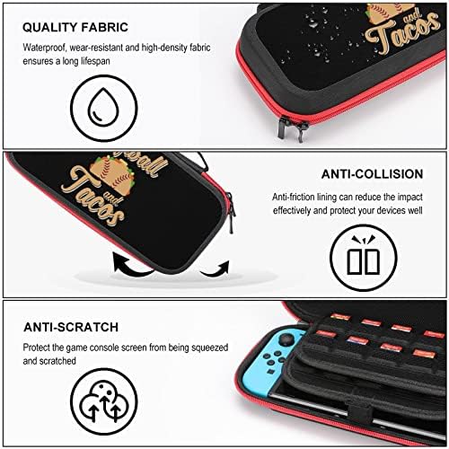 Softball tacos za nošenje futrole za Switch Lite prijenosna vreća za putničke skladištenje za igre za dodatke