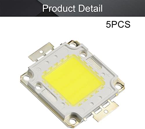 Othmro 6500K LED čip žarulja SALBLE 20W 30-36V COB LED čip svjetlo, 52 mm za zamjenu izvora svjetlosti super svijetla velika