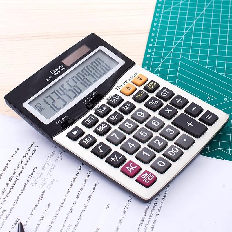 MJWDP kalkulator Univerzalni programer 120 Check poreznih kalkulatora 12-znamenkasti baterijski i solarni dvostruki metalni
