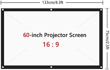 N/A 16: 9 Full HD projektor zaslon Početna kina 60/72/84/100/120/150 zaslon s vanjskim KTV projektorom