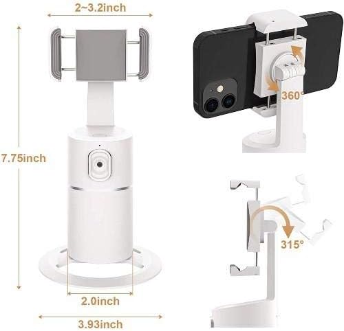 Boxwave postolje i nosač kompatibilan s Blu G61s - PivotTrack360 Selfie postolje, praćenje lica za praćenje lica za nosač