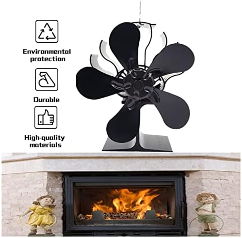 5-toplinski štednjak s ventilatorom za izgaranje drva tihi kućni kamin ventilator učinkovita raspodjela topline