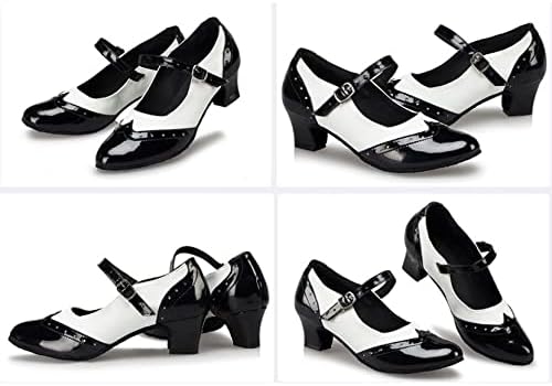 N/A ženska proljetna jesenska plesna cipela za plesne cipele zatvorene nožne prste Latino plesne cipele za djevojke srednja